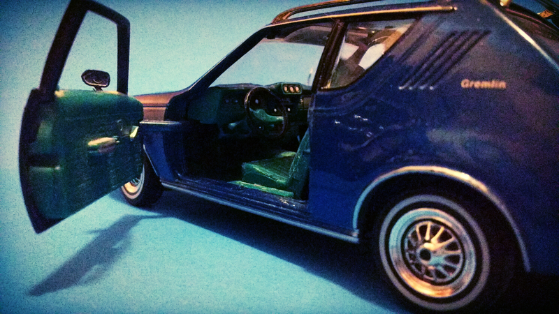 Illustration for article titled Tangled up in blue! Motor Max's '74 Amc GremlinÂ